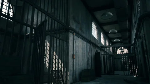 Rusty old prison cell block Stock-Footage 161121425