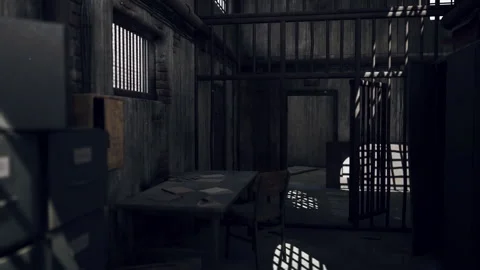 Rusty old prison cell block 库存影片 161548428
