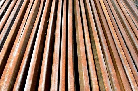 Rusty old Railroad tracks Stock Photos