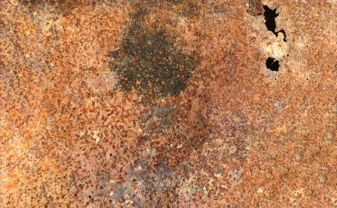 Rusty, old, rough, metal texture. Dark rusty metal texture background for int Stock Photos