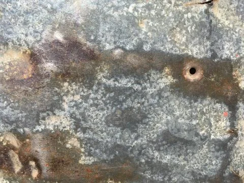 Rusty, old, rough, metal texture. Dark rusty metal texture background for int Foto stock