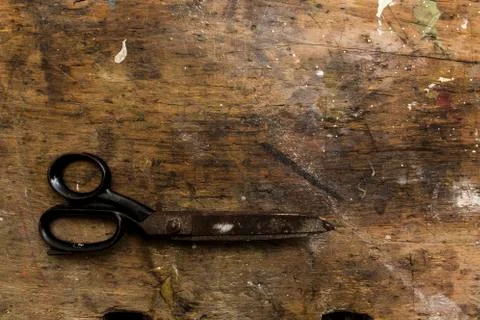 Rusty old scissors Stock-Fotos