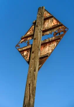 Rusty Old Sign Stock Photos