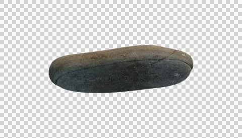 Rusty old stone on white background, isolated Stock Photos