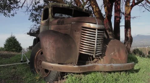 Rusty Old Truck, Classic Video stock 44788367