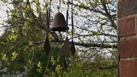 Rusty old wind chimes Stock Footage 270322687