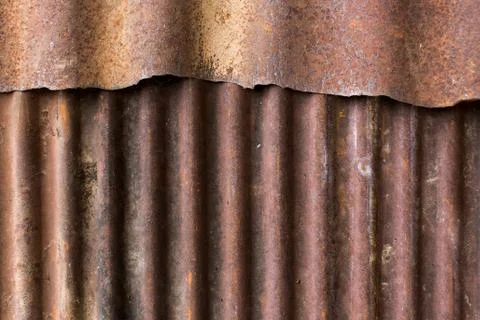 Rusty old zinc background Stock Photos