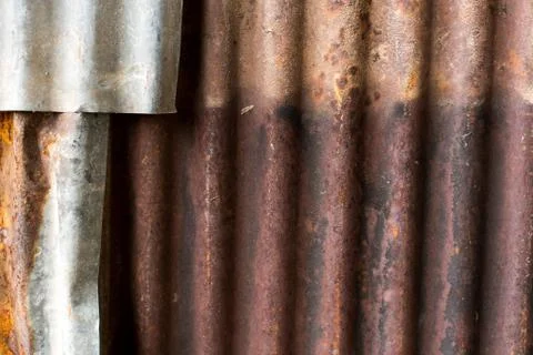 Rusty old zinc background Stock Photos
