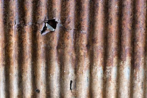 Rusty old zinc background Stock Photos