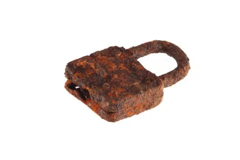 Rusty padlock. Stock Photos