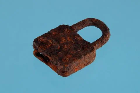 Rusty padlock. Stock Photos