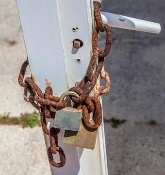 Rusty padlock Stock Photos