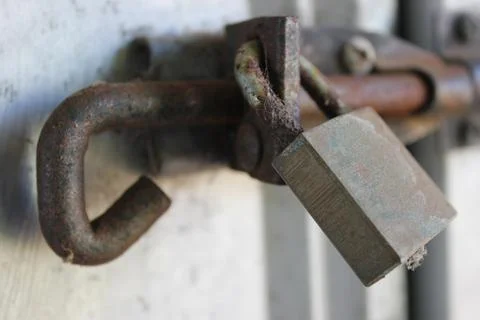 Rusty padlock Stock Photos