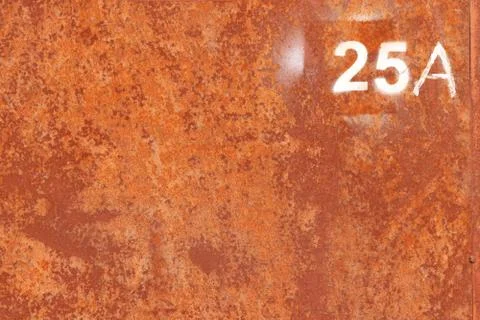 Rusty Paint Wall Texture. Number 25 A Stock Photos