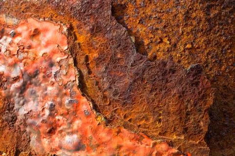 Rusty painted metal Stock Photos