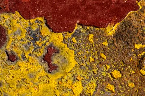 Rusty painted metal Stock Photos