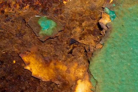 Rusty painted metal Stock Photos