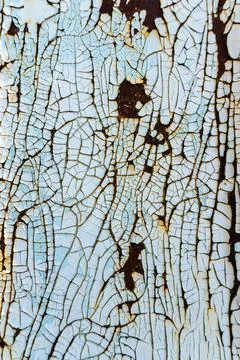 Rusty painted metal. Texture of rusty iron wall Paint on an old metallic surface Stock Photos