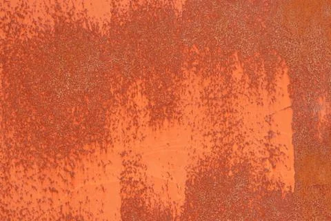 Rusty Painted Wall Texture. Blank Clean Corroded Surface. Foto stock