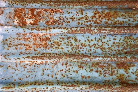 Rusty patina transforms old surface into an abstract artwork of natures bea.. Stock Photos