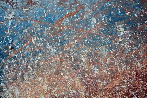 Rusty pattern dirty surface spotted and scratches abstract mud paint industri Foto stock