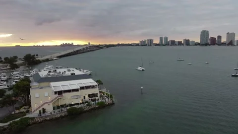 Rusty Pelican during Sunset (4K drone shot) Stock Footage 167295249