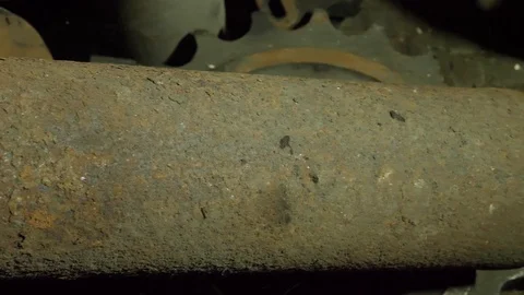 Rusty pipe on the factory Stock Footage 121831309