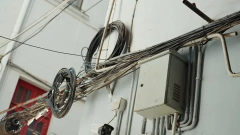 Rusty pipes and hardware observed in urban infrastructure. Meticulous inspection Stock Footage 333178656