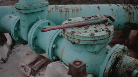 Rusty pipes Stock Footage 45909959