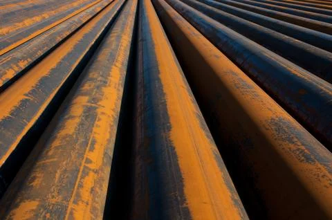 Rusty pipes Stock Photos