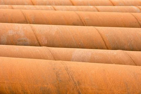 Rusty Pipes 库存照片