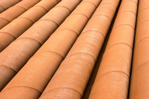 Rusty Pipes Side-by-Side Stock Photos