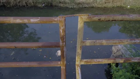 Rusty Railing Wide Video stock 338342564