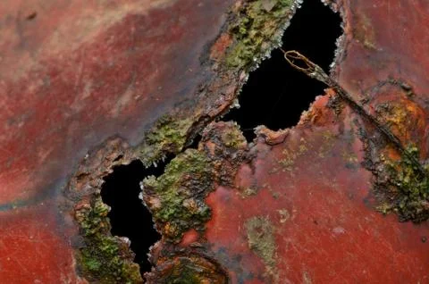 Rusty red steel surface Stock Photos