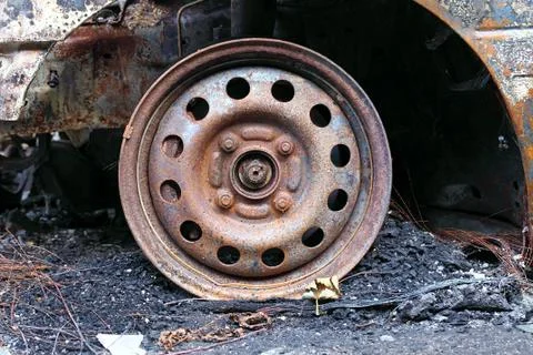 Rusty rim 写真素材