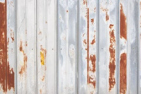 Rusty rough painted steal wall Stock Photos