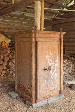 Rusty safe. Foto stock