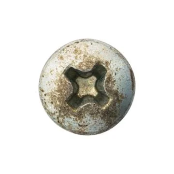 Rusty screw head Stock Photos