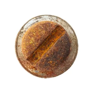 Rusty screw head Stock Photos