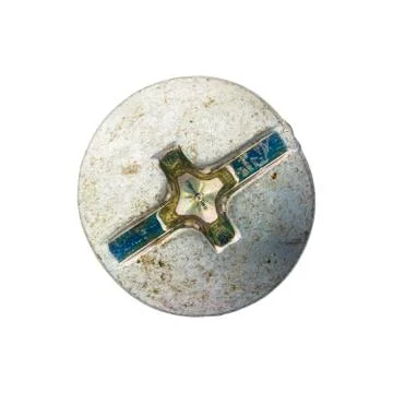 Rusty screw head Stock Photos