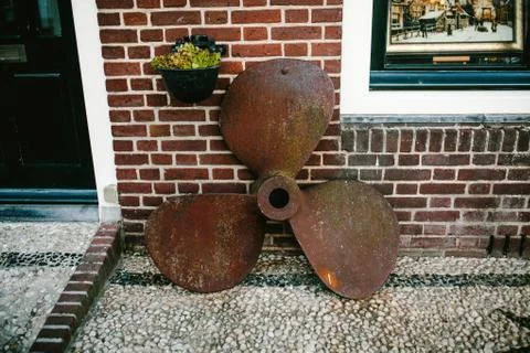 Rusty screw from motor Stock Photos