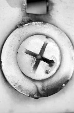 Rusty screw Foto stock