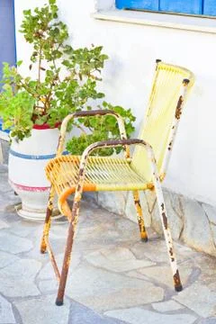 Rusty seat Foto stock