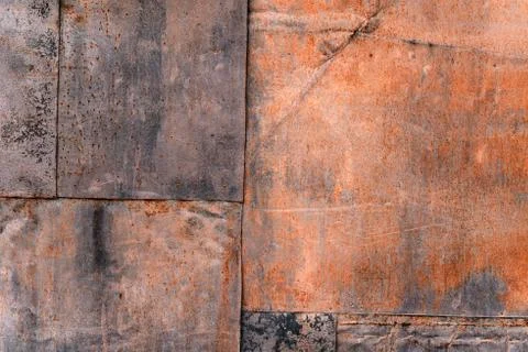 Rusty sheets of iron Stock Photos