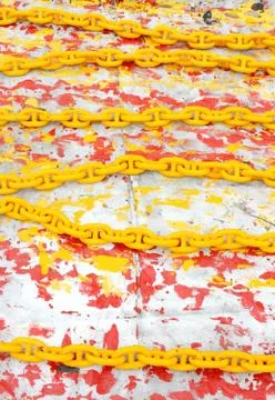 Rusty ship chain Stock-Fotos