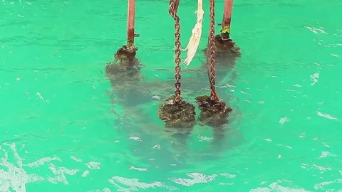 Rusty ship s ladder Stock Footage 78069013