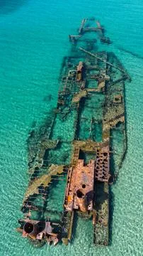 Rusty shipwreck Stock Photos