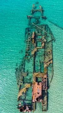 Rusty shipwreck Stock Photos