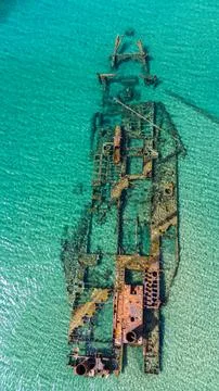 Rusty shipwreck Stock Photos