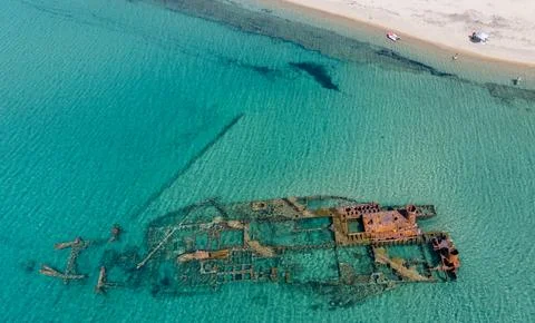 Rusty shipwreck Stock Photos